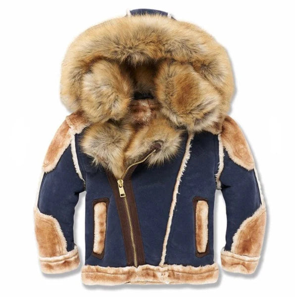 Kids Jordan Craig El Jefe Moto Shearling Jacket