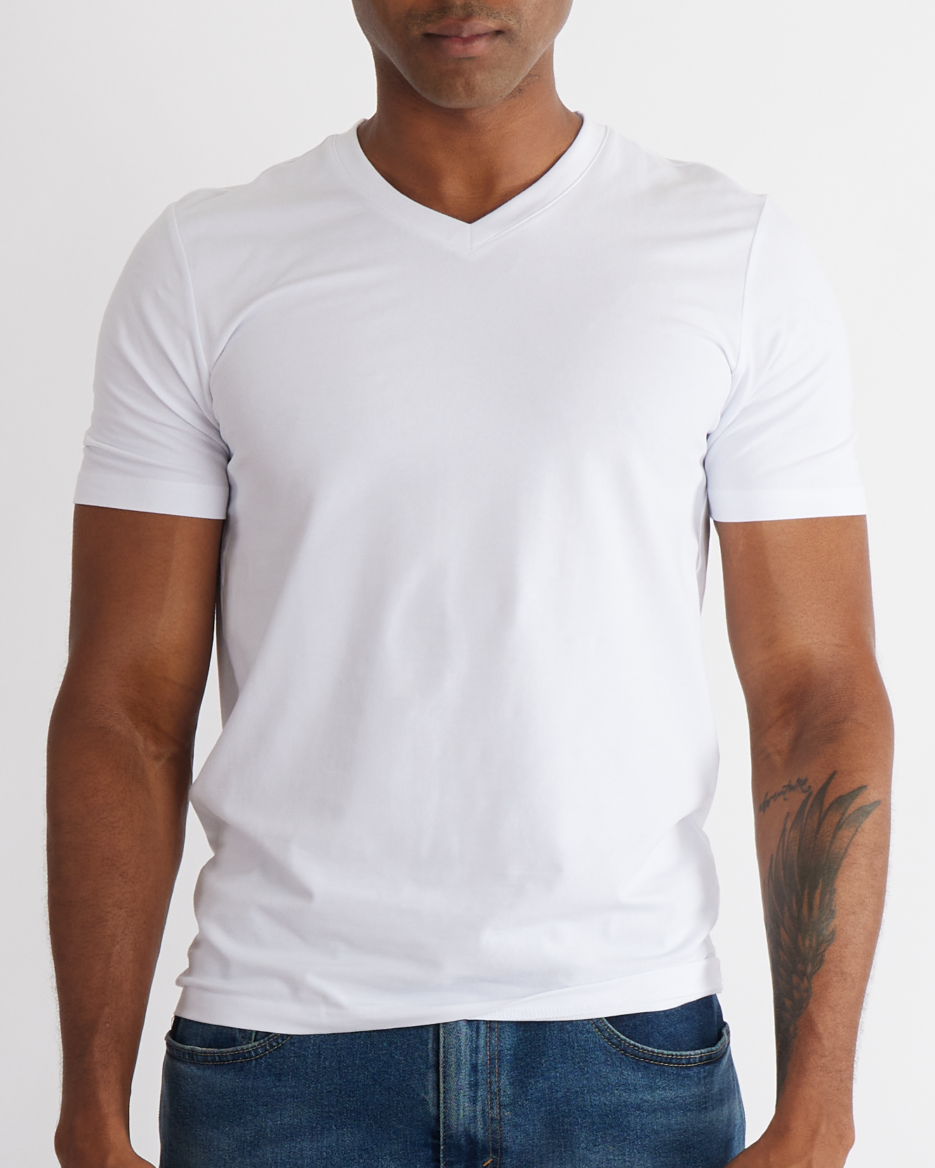 Rich Cotton Slim Fit V-Neck T-Shirt