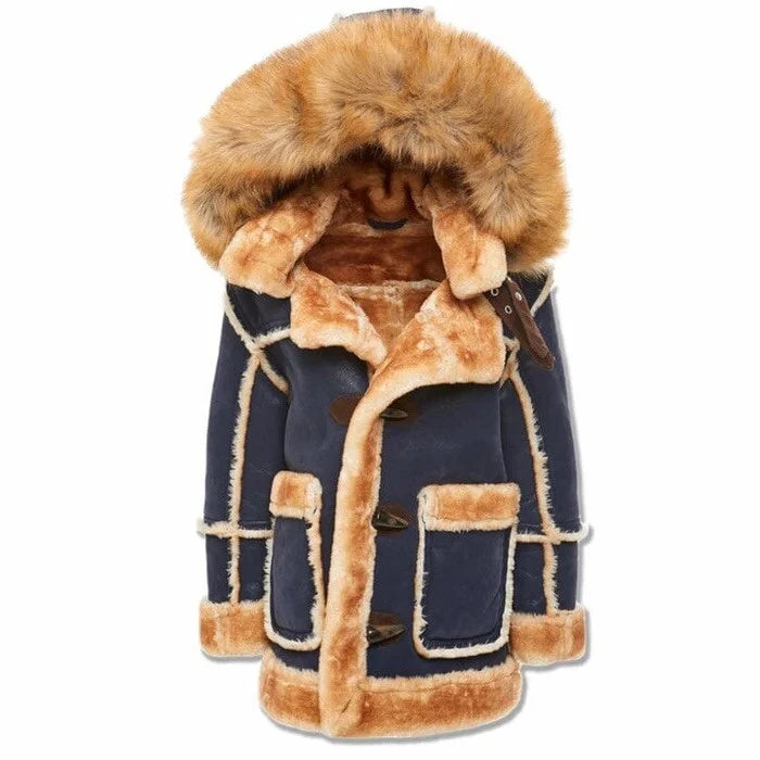 Kids Jordan Craig Denali Shearling Jacket - Navy