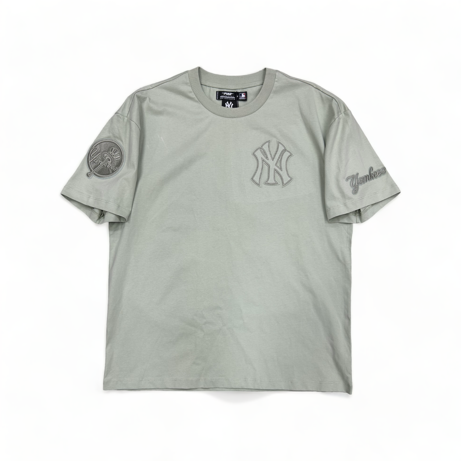 Pro Standard New York Yankees Neutral CJ Drop Shoulder Tee
