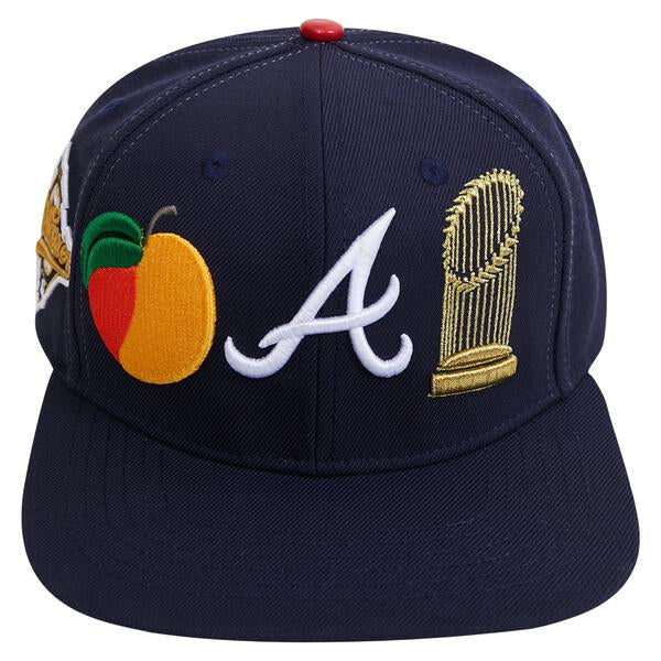 Pro Standard- Atlanta Braves City Double Front Logo Snapback Hat