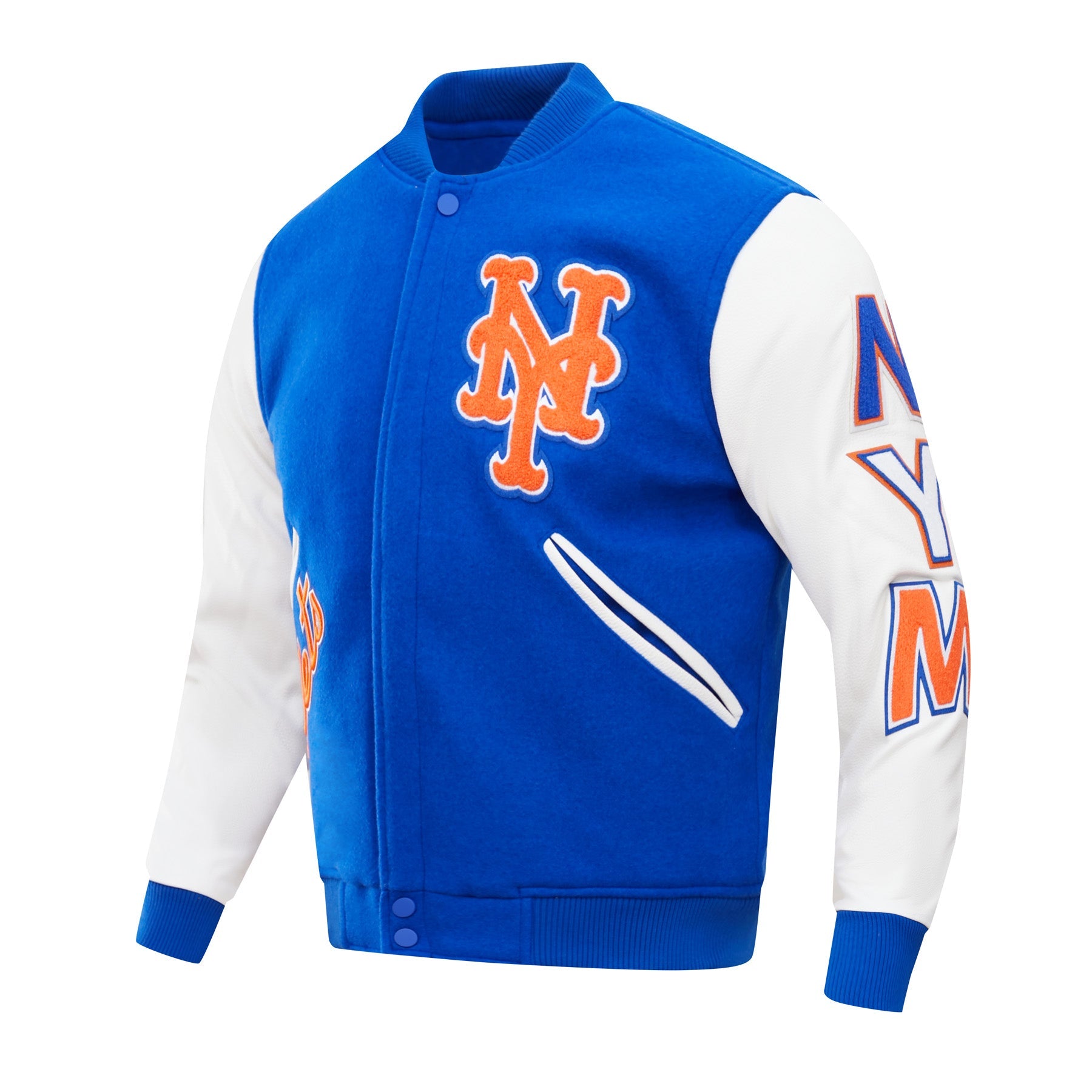 NEW YORK METS TRIPLE BLACK WOOL VARSITY JACKET (TRIPLE BLACK) – Pro Standard