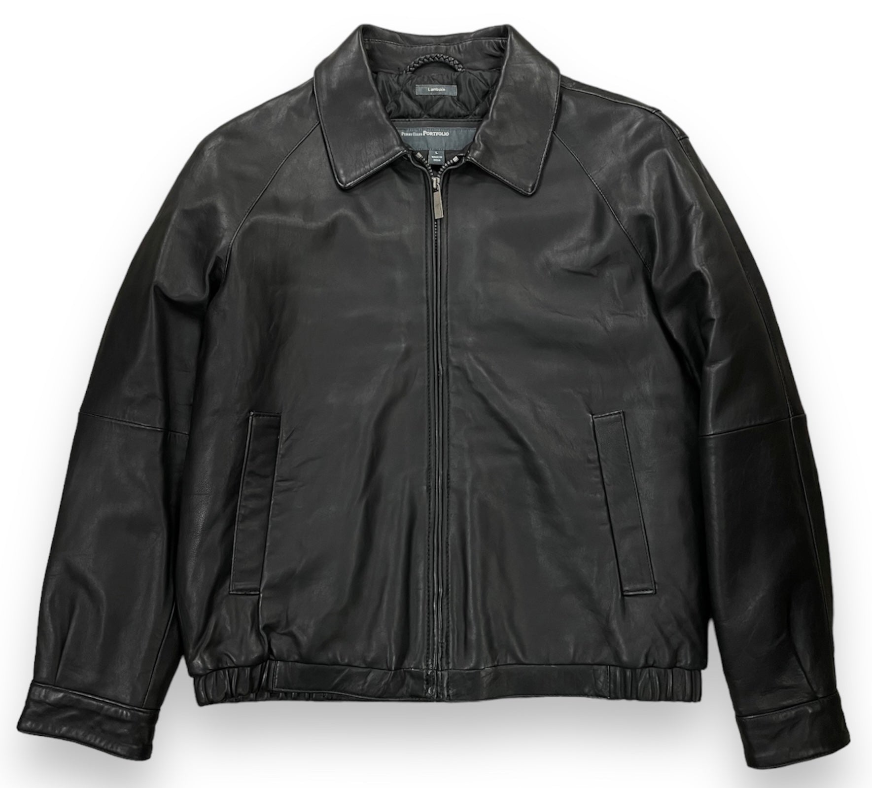 Perry Ellis Lambskin Leather Jacket