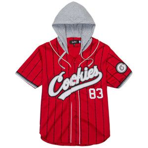 Cookies Pack Black Hooded Baseball Jersey