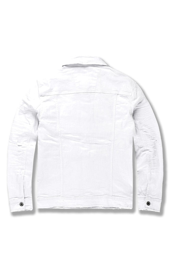 Jordan Craig Tribeca Twill Trucker Jacket (White)