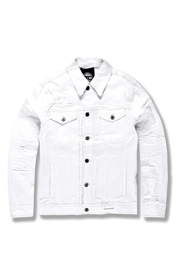Jordan Craig Tribeca Twill Trucker Jacket (White)