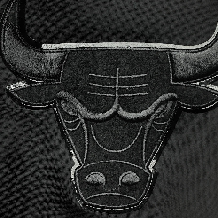 Pro Standard Chicago Bulls Wordmark Satin Full-Snap Jacket