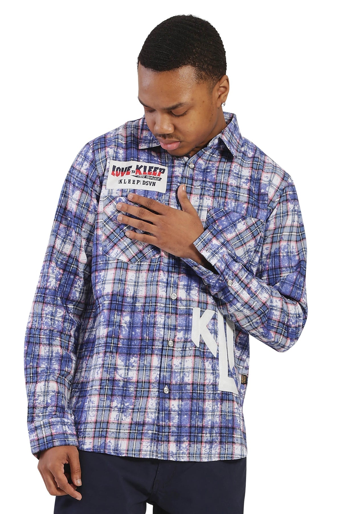 Kleep Unik Men's Premium Flannel Button Down Shirt